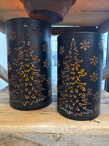 Black Tree + Snowflake Lantern