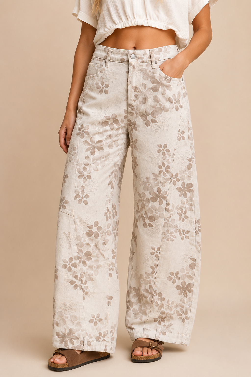 Wildflower Wide-Leg Jeans