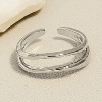 Gold Dipped Two Row Gold Ring
