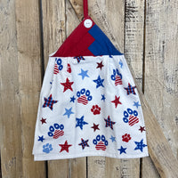 Stars + Paw Prints Kitchen Towel