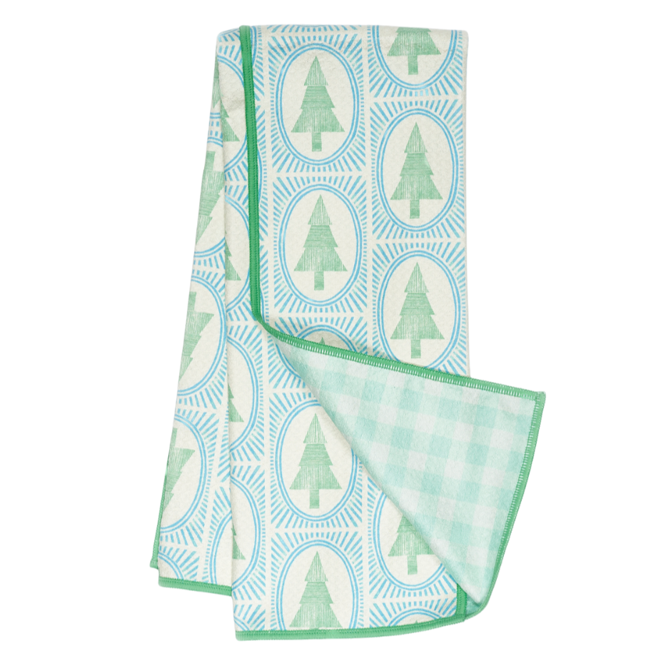 Anywhere Towel Reversible - Marie Le Moal Winter Grove: Robins Egg