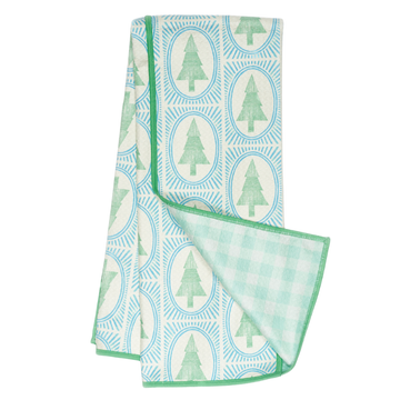 Anywhere Towel Reversible - Marie Le Moal Winter Grove: Robins Egg