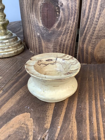 Small Wooden Bowl - Marbled