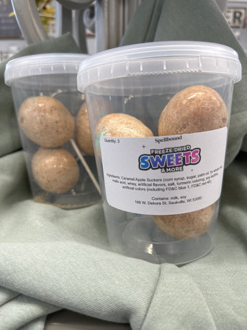 Freeze Dried Caramel Apple Suckers