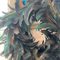 Peacock Feather Wreath