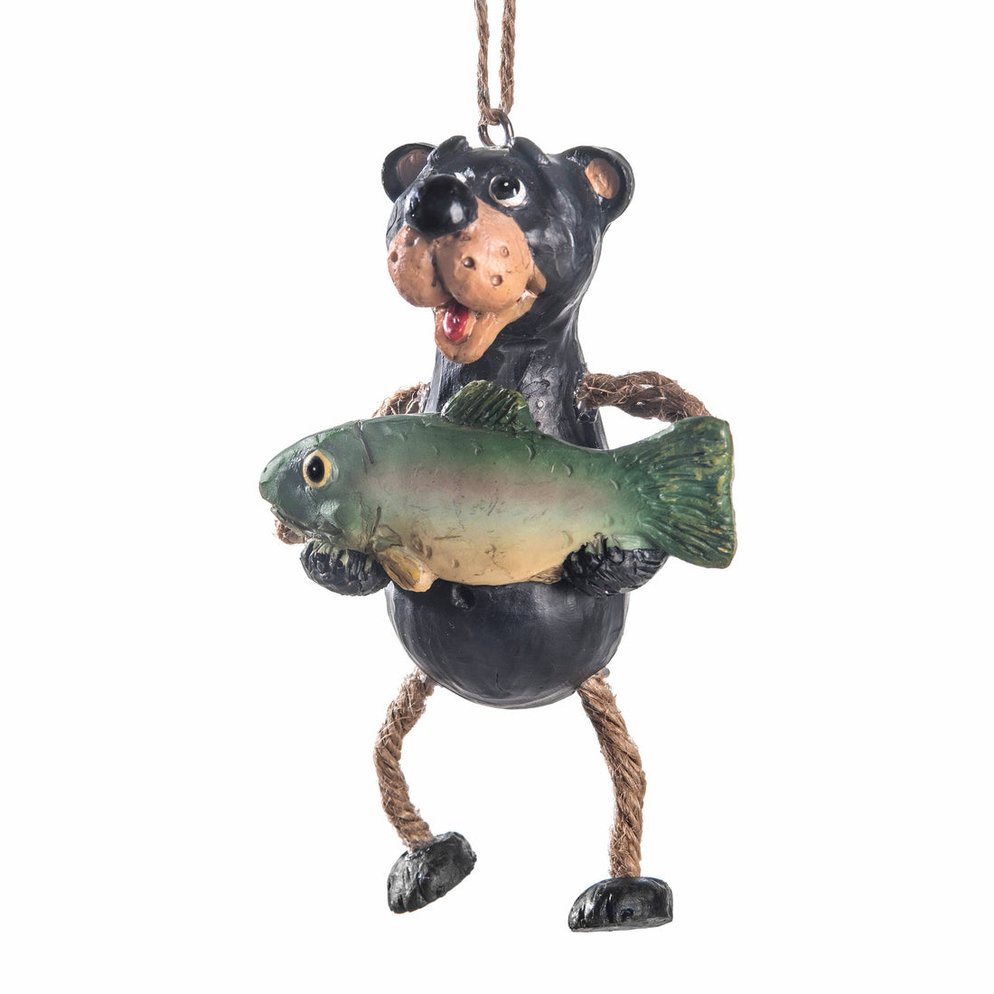 Bear With Fish Ornament
