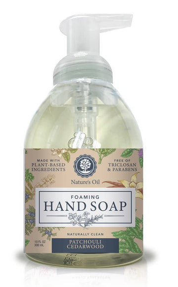 Patchouli Cedarwood 10 oz Foaming Hand Soap: Patchouli Cedarwood