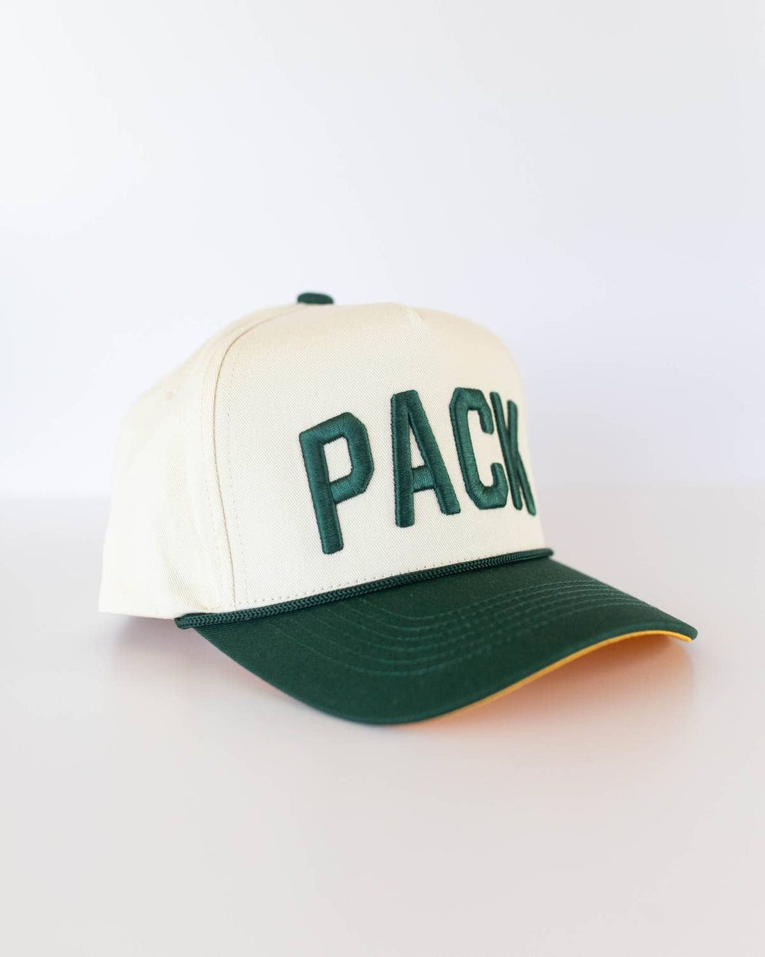 PACK - Foot Ball Trucker Hat Green, Yellow, & Cream