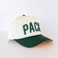 PACK - Foot Ball Trucker Hat Green, Yellow, & Cream