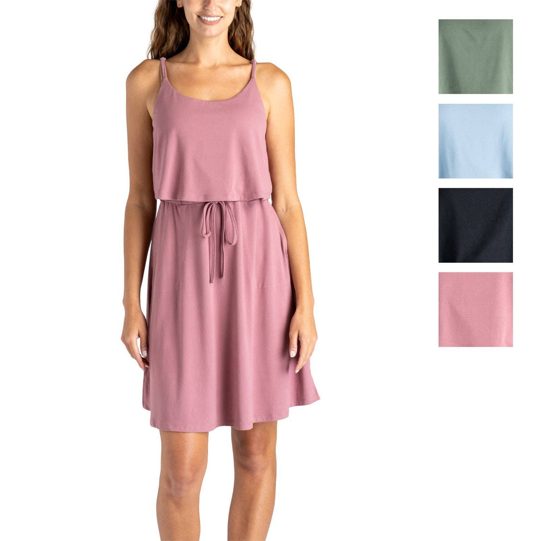 Drift Away Catamaran Dress - Mauve