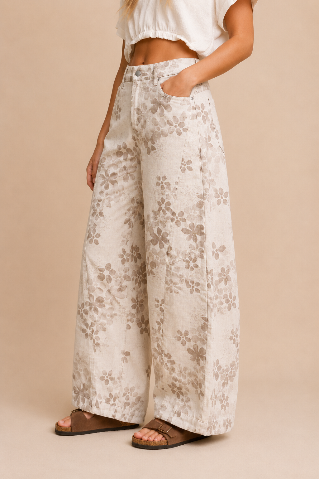 Wildflower Wide-Leg Jeans