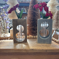 Snowman Wooden Vase