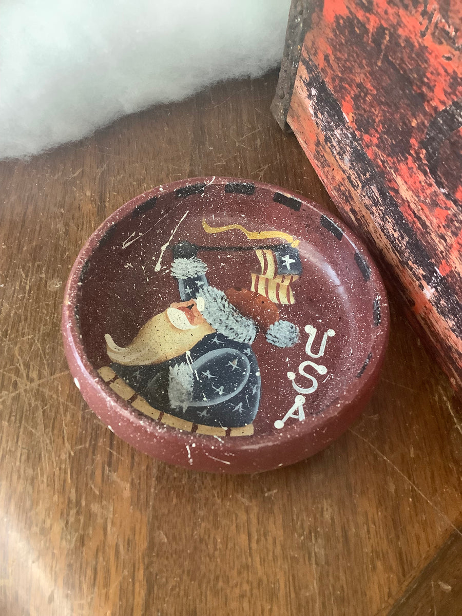 Patriotic Santa Bowl