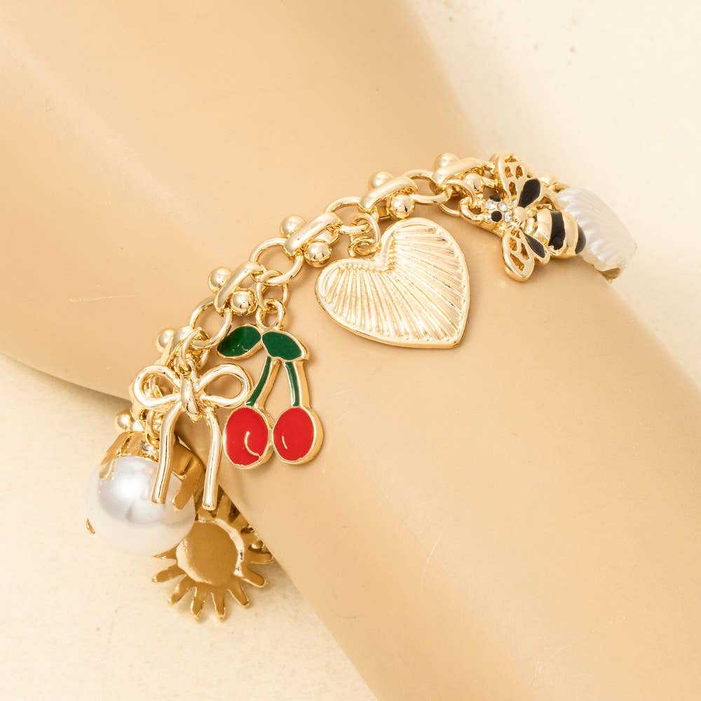 Charms Intricate Chain Bracelet