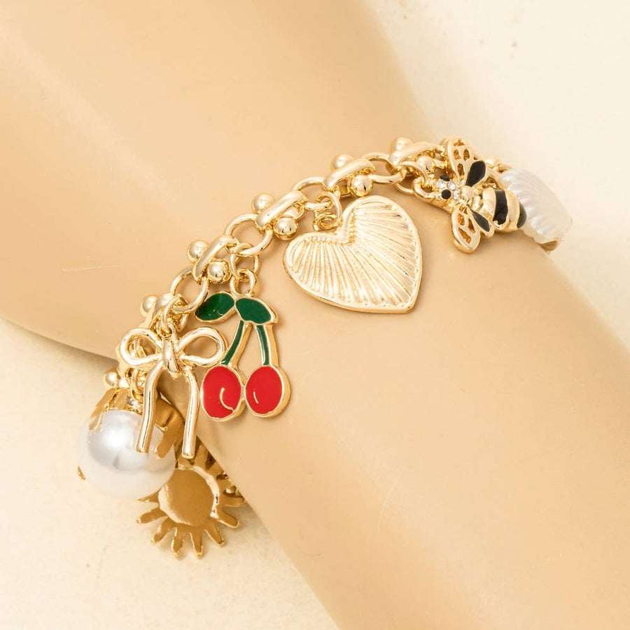 Charms Intricate Chain Bracelet