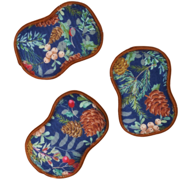 RE:usable Sponges (Set of 3) - Festive Pine: Blue