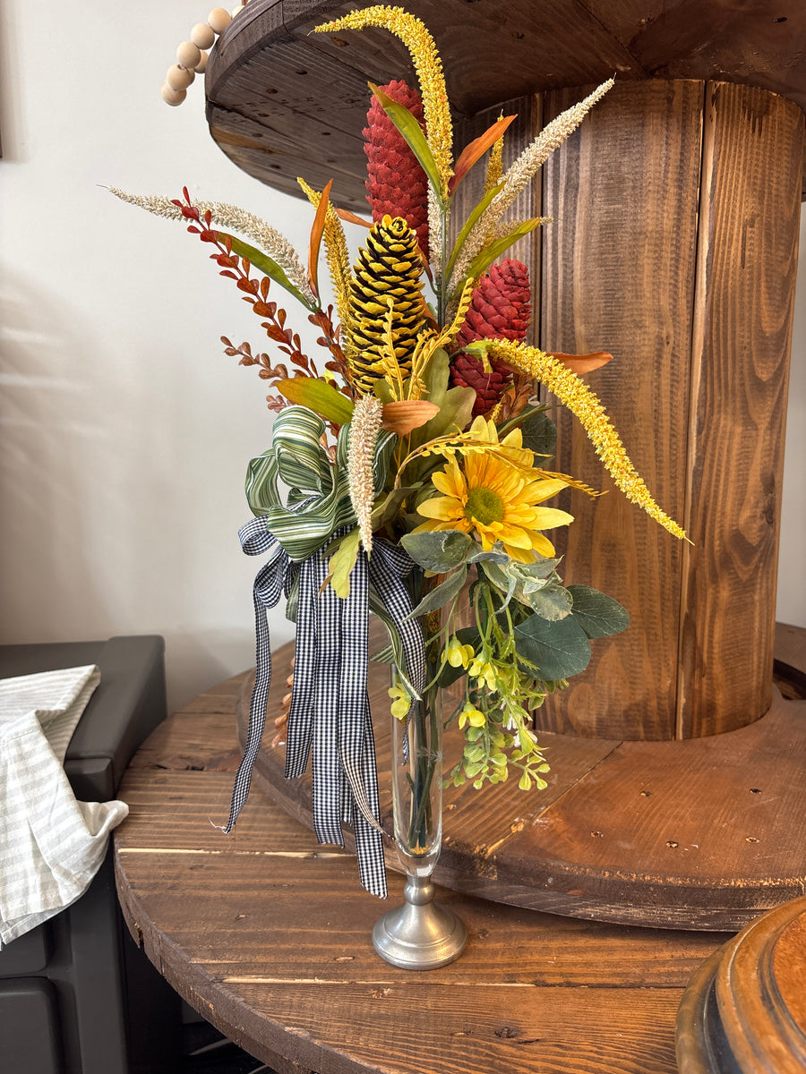 Autumn Pinecone Floral Arrangement