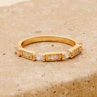 Marquise Baguette Rhinestone Ring