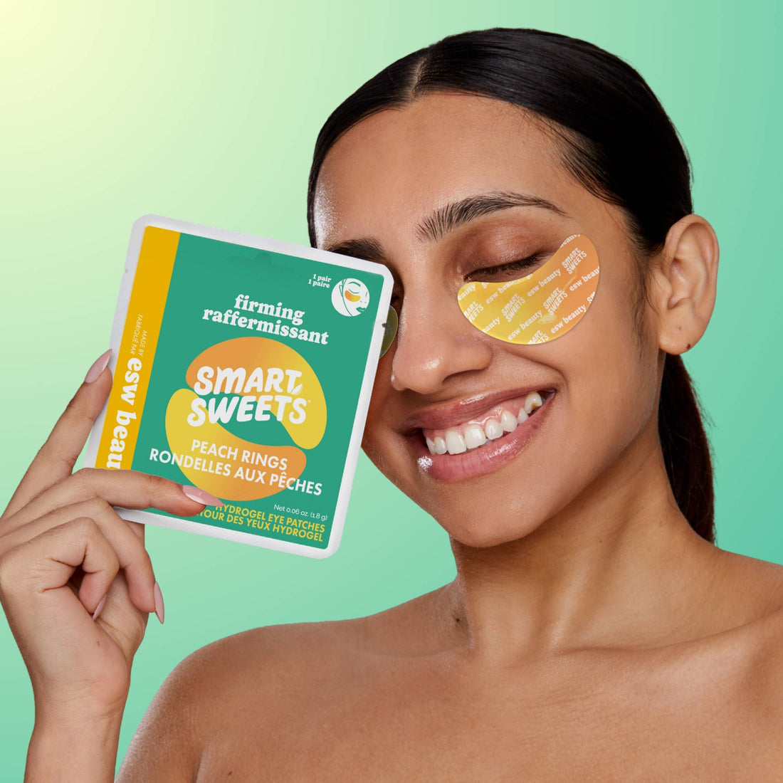 ESW x SmartSweets Firming Peach Rings Eye Patches: 1 pc