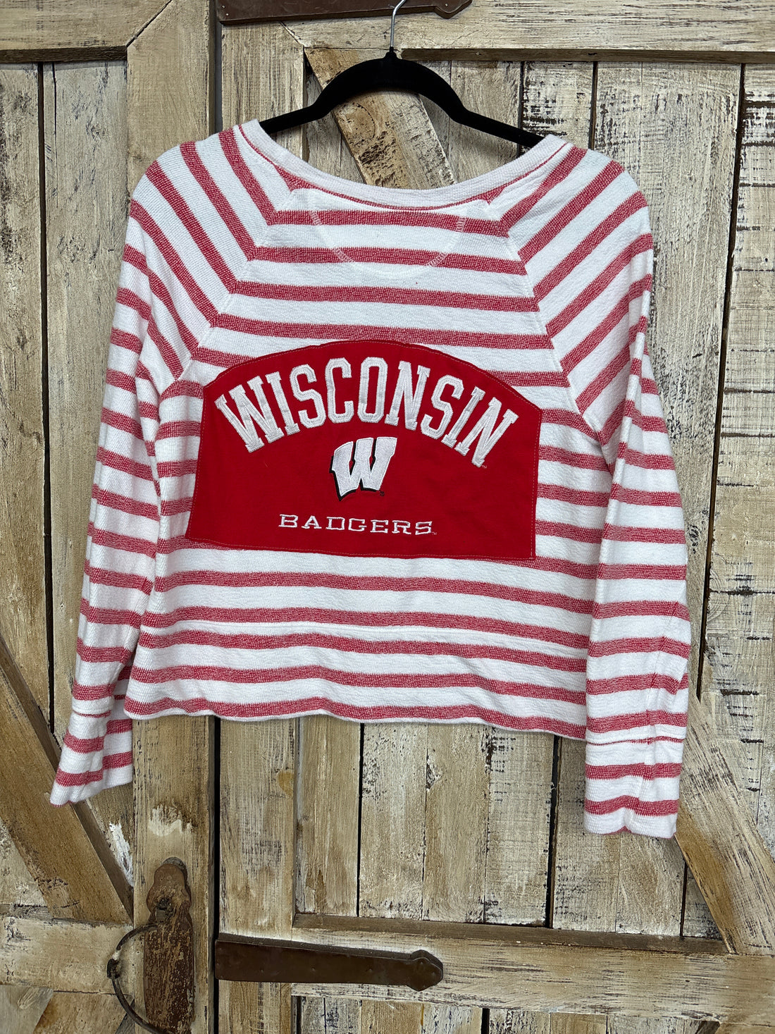 Repurposed Shirt with Badger Patch