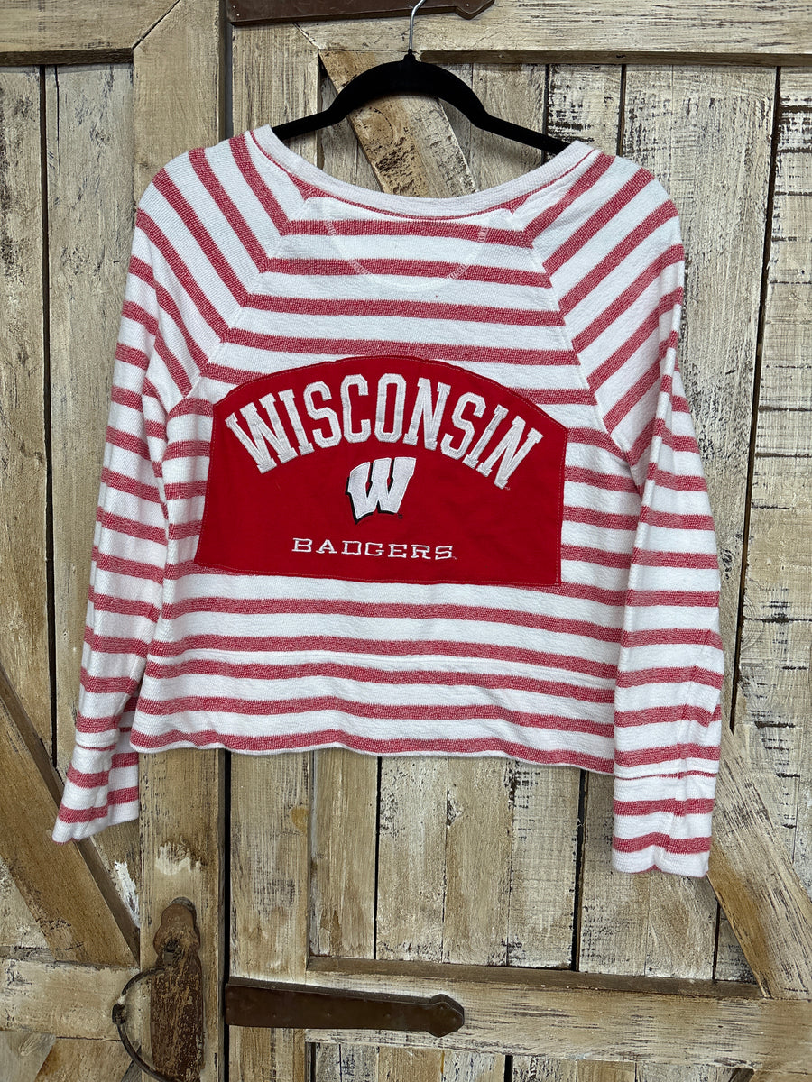 Repurposed Shirt with Badger Patch