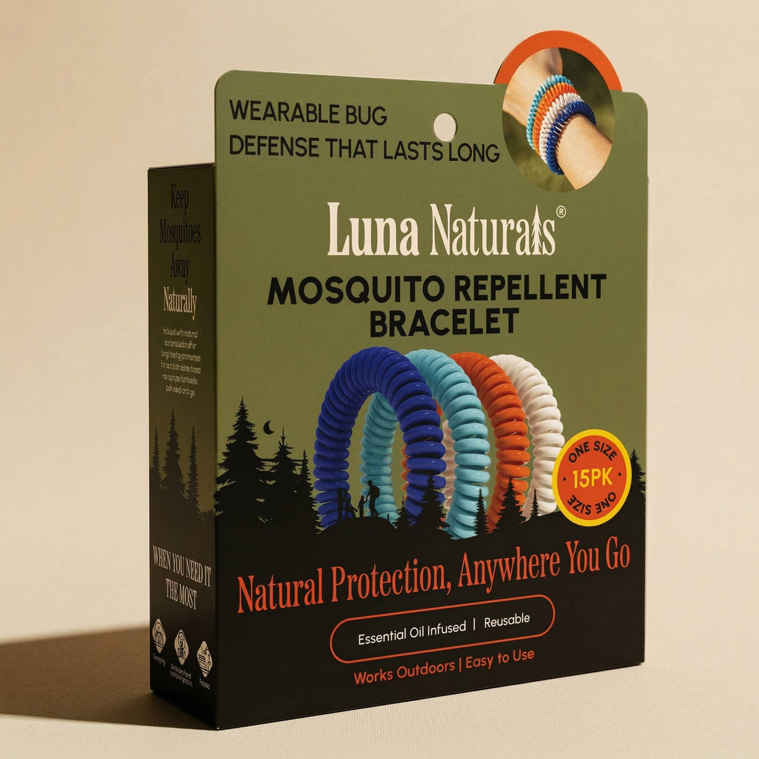 Mosquito Repellent Bracelet — Natural Scent