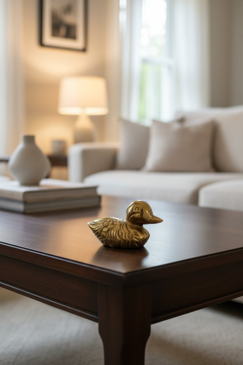 Golden Duck Figure