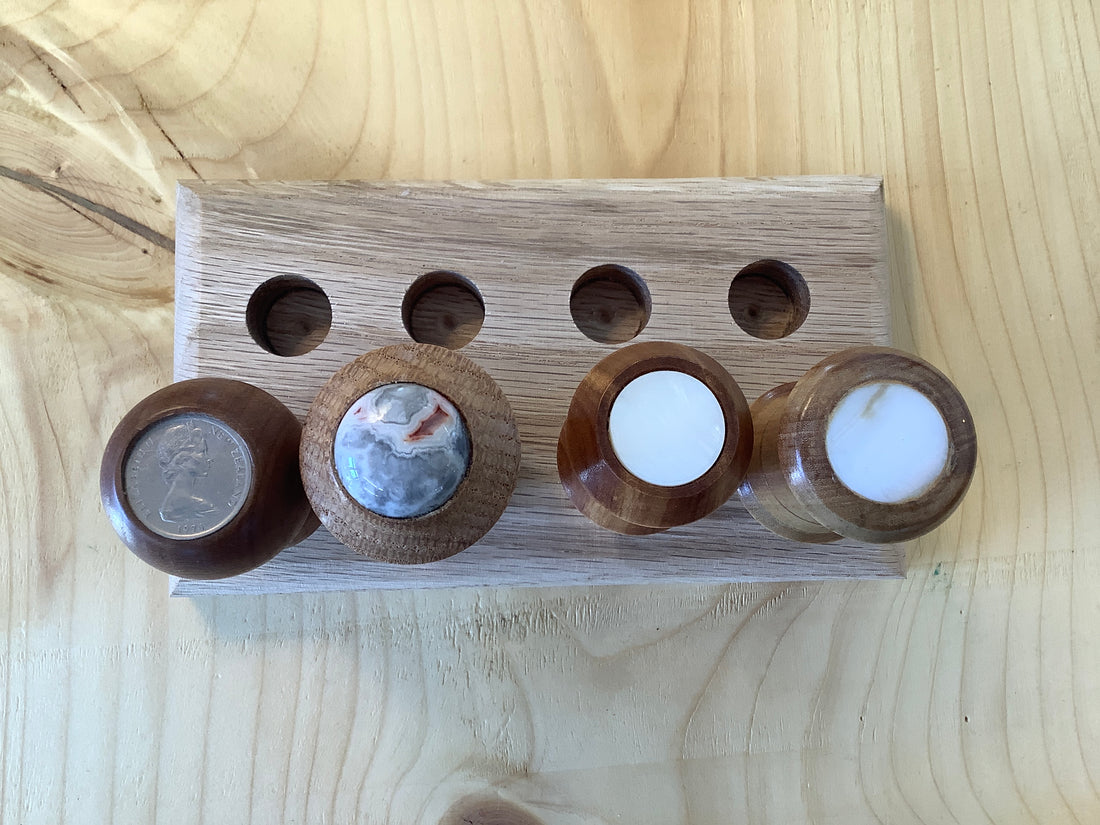 Wooden Bottle Stopper - Inlaid