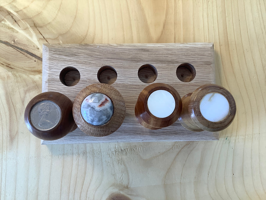 Wooden Bottle Stopper - Inlaid
