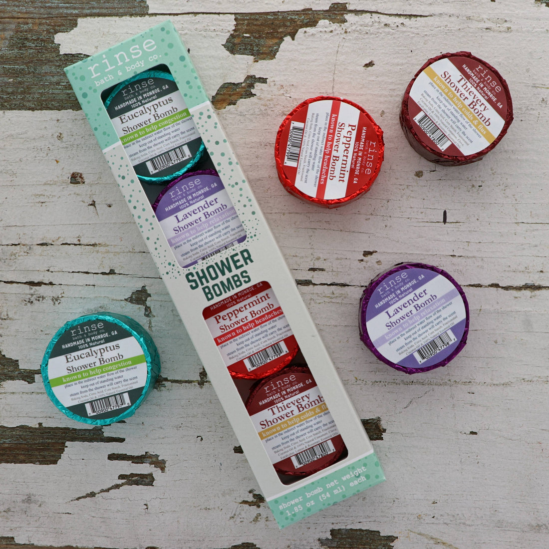 Shower Bomb - 4 Pack - Assorted | Shower Steamers