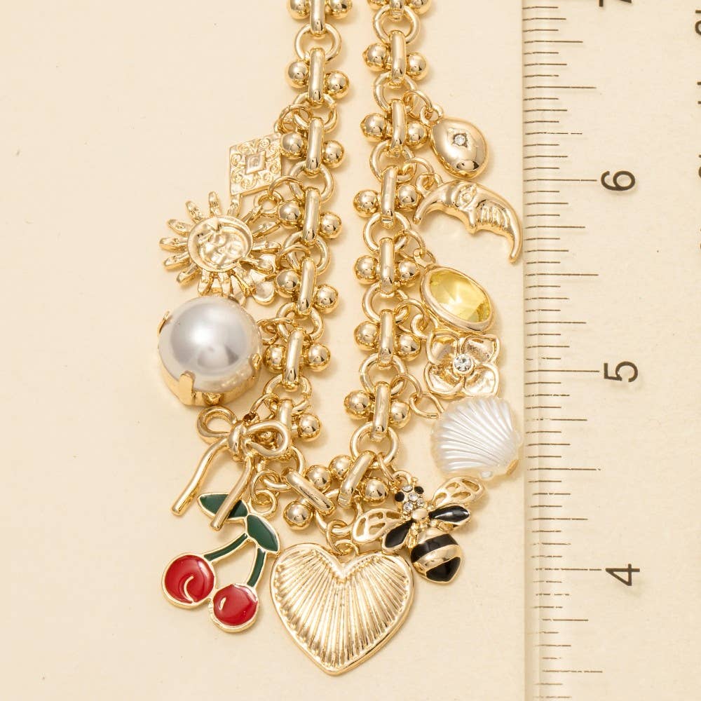 Charms Intricate Chain Bracelet