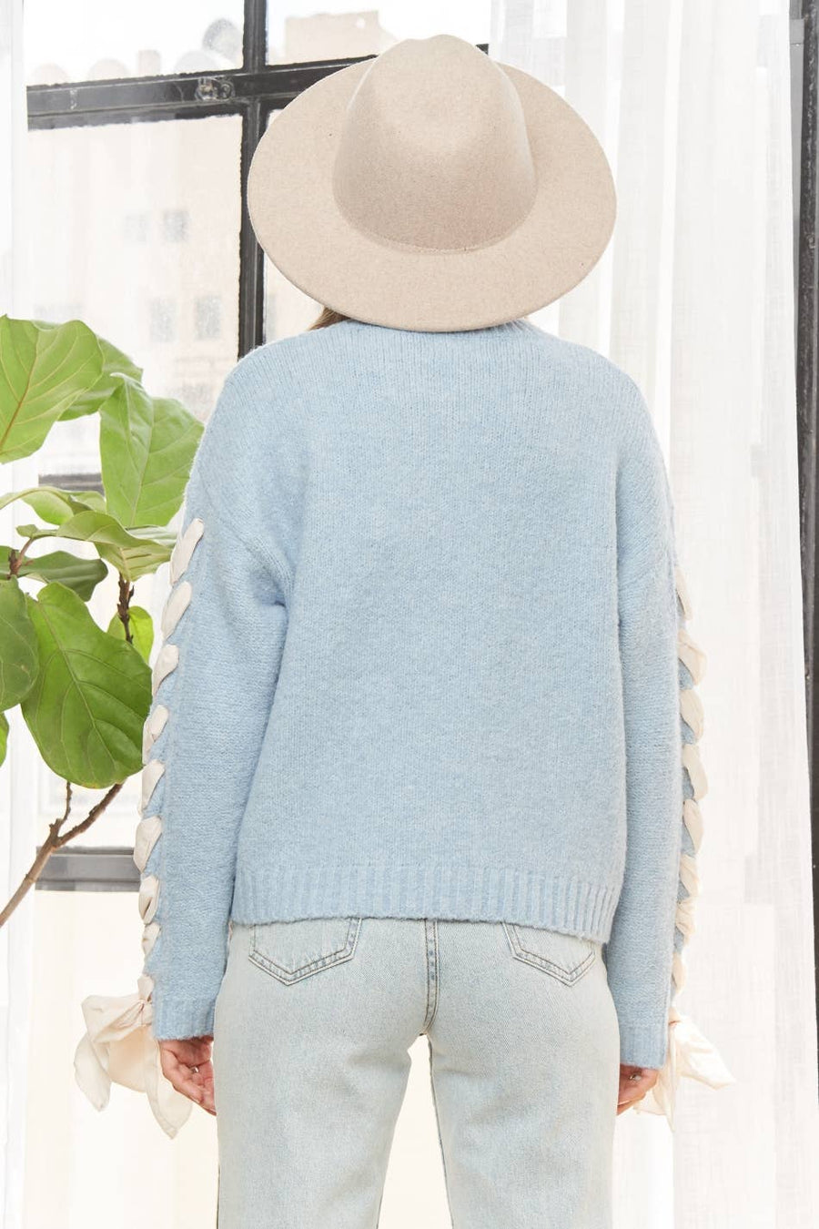 The Ribbon Sweater - Blue