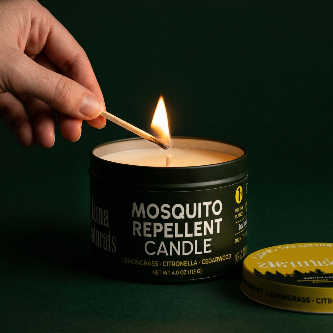 Mosquito Repellent Candle — Camping | Citronella