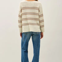 Stripe Knit Sweater - Oversized