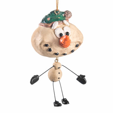 Snowman Christmas Ornament with Hat