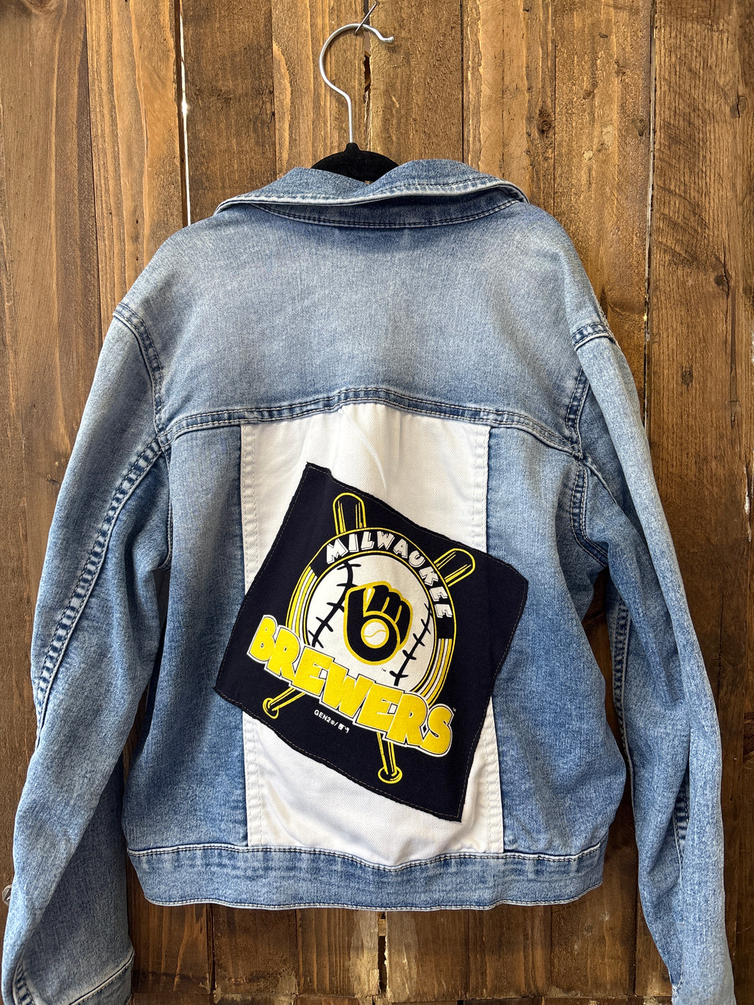 Repurposed Kid's Jean Jacket with Brewer Patch