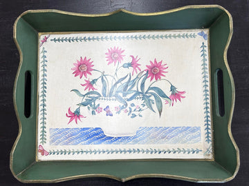 Wood Painted Serving Tray