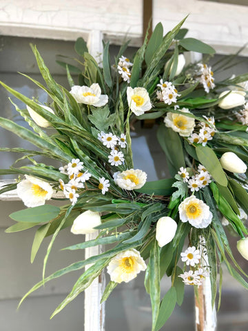 White Spring Wreath