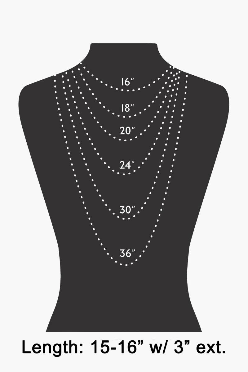 Small Gem Pendant Layered Chain Necklace