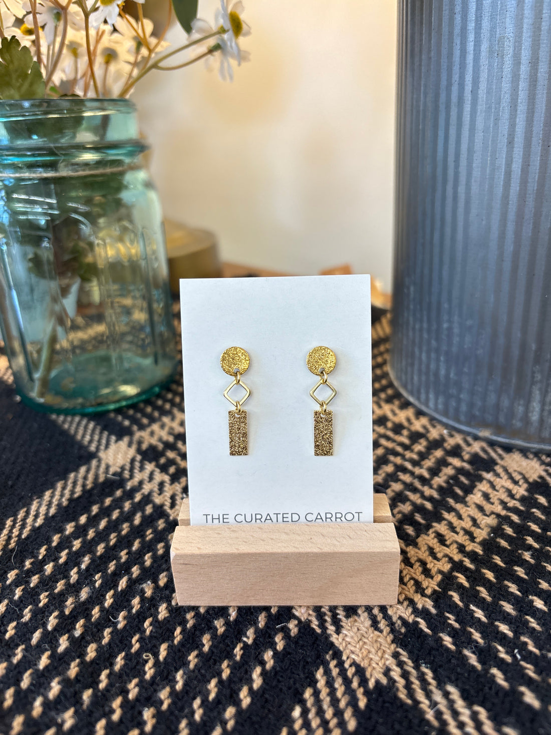 Geometric Post Earrings