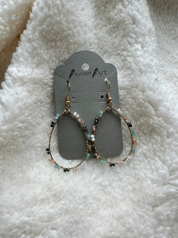 Beaded Teardrop Earrings