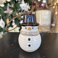 Ceramic Snowman Ornament