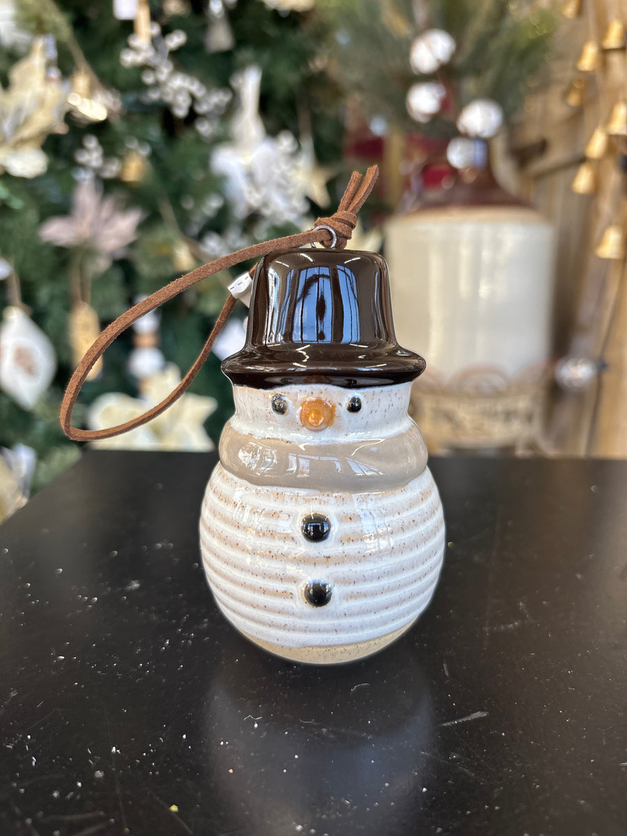 Ceramic Snowman Ornament