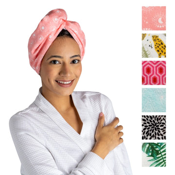 Lemon Lavender Plot Twist Microfiber Turbo Towel