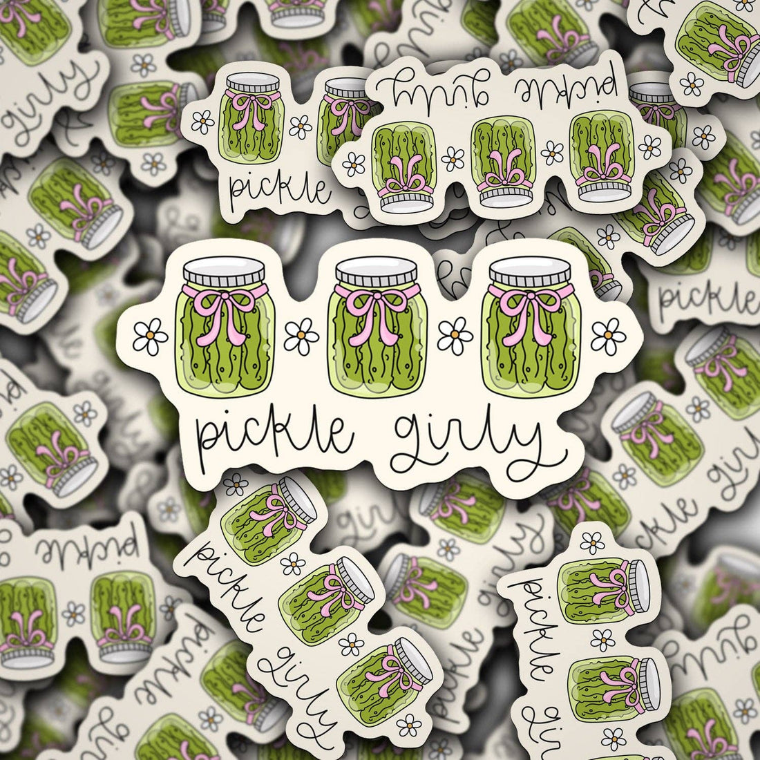Vinyl Decal Pickle Girly