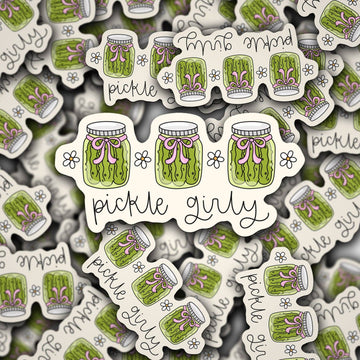 Vinyl Decal Pickle Girly