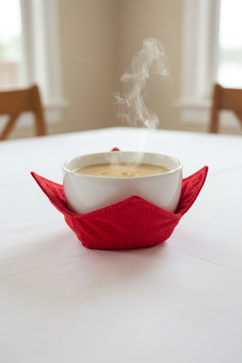 Red Spots Bowl Cozy
