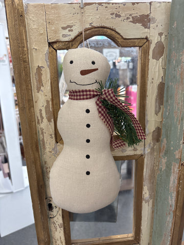 Primitive Snowman Hanger