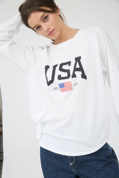 USA Long Sleeve Raglan