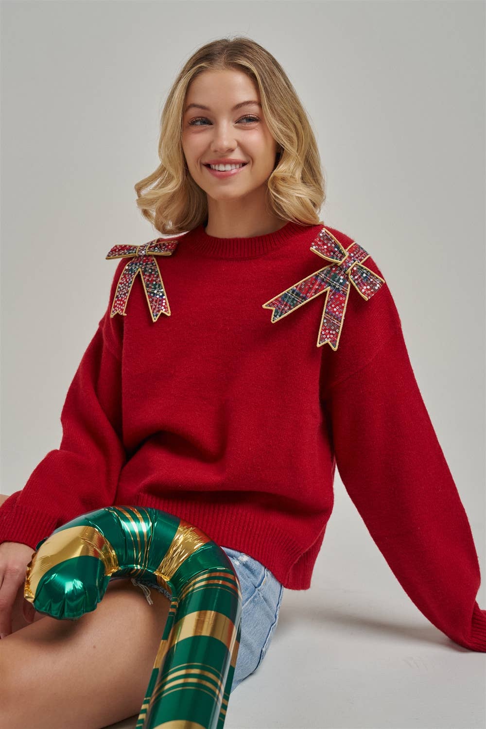 Mistletoe & Bows Sweater